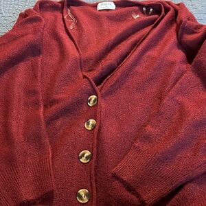 Zenana Outfitters Women's Burgundy Cardigan